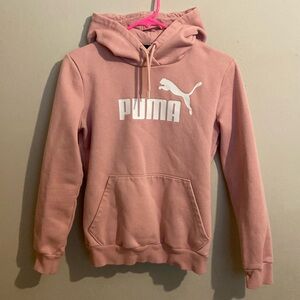 Puma pink hoodie sweatshirt. Size small